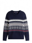 Tommy Hilfiger - Placed Fairisle Wool Blend Crew - &Uuml;mara kaelusega - S