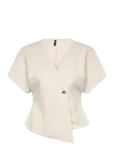 Vero Moda - Vmsonja Ss V-Neck Top Wvn Exp - L&uuml;hikeste varrukatega - L