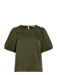 Vila - Viellette 2/4 Satin Puff Top - Noos - L&uuml;hikeste varrukatega - 36