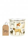 Gift Republic - Emalje Krus Hunde - Kohvitassid - 50 CL