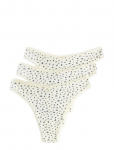 Lindex - Brief Thong Low Cotton Pointel - Stringid - M