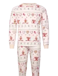 Happy Seasons - Christmas Cookie Pyjamas Beige - Pidžaamad (komplektid) - XS