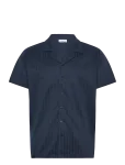 The Resort Co. - Jacquard Resort Shirt Navy - L&uuml;hikeste varrukatega s&auml;rgid - M
