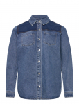 Kaffe Curve - Kcsandria Denim Shirt - Pikkade varrukatega - 50