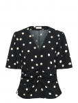 Soaked - Slarjana Ruching Blouse Ss - L&uuml;hikeste varrukatega - M