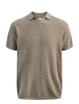 Jack & Jones - Jjhill Knit Split Neck Ss26 - L&uuml;hikeste varrukatega kootud polos&auml;rgid - M