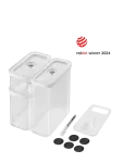 Zwilling - Fresh & Save Cube Set M5 Transparent-Vit. - Kastid ja konteinerid - ONE SIZE