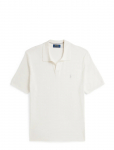 Polo Ralph Lauren - Cotton-Linen Polo-Collar Sweater - L&uuml;hikeste varrukatega kootud polos&auml;rgid - M