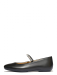 FitFlop - Delicato Pearls-And-Crystal Leather Ballet Flats - Baleriinad - 41
