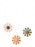 Kid's Concept - Hooks Circus 3Pcs - Konksud ja riidepuud - ONE SIZE