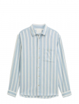 Tom Tailor - Structured Striped Shirt - Triibulised s&auml;rgid - XXL