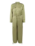 Lauren Ralph Lauren - Shantung Cargo Jumpsuit - Kombinesoonid - 36