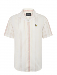 Lyle & Scott - Short Sleeve Zig Zag Stripe Shirt - Vabaaja s&auml;rgid - L