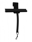 Blomus - Shower Squeegee, Includes Overdoor Hook - 25 X 25 Cm - Vipo - Black - Vanniharjad - L 24.2CM