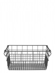 Blomus - Storage Basket - 17 X 37 X 27 Cm - Kago - Anthracite - Hoiukorvid - L 27CM