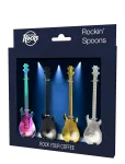 Winkee - Rockin' Guitar Spoon Set Of 4 - Tee- ja kohvilusikad - H18CM