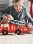 Little Lights - Little Lights Fire Truck Lamp | Red - Laualambid - 36X23.5X5.5CM
