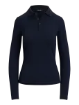 Lauren Ralph Lauren - Rib-Knit Long-Sleeve Polo Shirt - Polod - XXXL