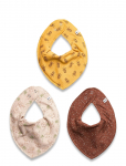Pippi - Bandana Bib Uni -Aop (3-Pack) - Pudip&otilde;lled - ONE SIZE
