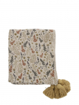 Bloomingville - Filipa Throw, Yellow, Recycled - Tekid ja pleedid - 130X160CM