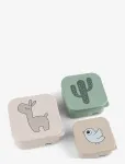 Done By Deer - Snack Box Set 3 Pcs Lalee Sand Mix - Toidukarbid - 8.9X 8.9X 4.5CM&10.3X 10.3X 5.1CM&11.8X 11.8X 5.5CM