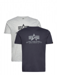Alpha Industries - Basic T 2 Pack - L&uuml;hikeste varrukatega - M