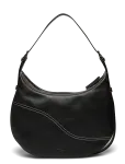 ATP Atelier - Liveri Black/Contrast Stitch Grained Calf - Rihmaga kotid - ONE SIZE