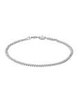 IX Studios - Ix Curb Medi Bracelet Silver - K&auml;eketid - 17 cm