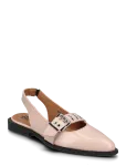 Bianco - Biavictoria Single Buckle Slingback Leather - Madalad slingback-kingad - 38