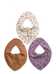 Pippi - Bandana Bib Girl -Aop (3-Pack) - Pudip&otilde;lled - ONE SIZE