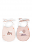 Done By Deer - Tiny Pocket Bib 2-Pack Happy Clouds Powder - Varrukateta pudip&otilde;lled - ONE SIZE