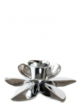 Kunstindustrien - Flower Art Deco Candlestick - Chrome - K&uuml;&uuml;nlajalad - 2.3CM DIAMETER