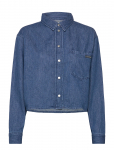 Calvin Klein Jeans - Cropped Dad Denim Shirt - Teksas&auml;rgid - L