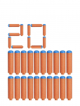 Nerf - N Series N1 Darts X 20 - M&auml;ngup&uuml;ssid - ONE SIZE
