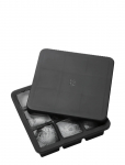 RIG-TIG - Freeze-It Isterningbakke Med L&aring;g H 5 Cm Black - J&auml;&auml;alused - H:5CM