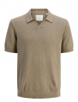 Jack & Jones - Jprccwilder Knit Split Neck - L&uuml;hikeste varrukatega kootud polos&auml;rgid - M