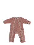 Smallstuff - Jumpsuit W. Zipper, Boucl&eacute; Merino Wool, Rose - Kombinesoonid - 92/98