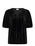 Kaffe - Kaelva Jersey Blouse - L&uuml;hikeste varrukatega - S