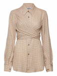 Hope - Twisty Shirt Airy Pink Check-40 - Pikkade varrukatega - 36