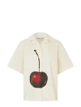 STINE GOYA - Crisp Stripe Shirting, Bowling Collar Shirt - L&uuml;hikeste varrukatega - XS