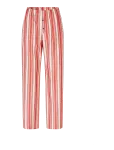 STINE GOYA - Striped Embroidered Cotton, Gathered Boxer Pants - Sirge s&auml;&auml;rega - M