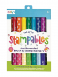 Ooly - Brush Markers With Stamp 18 Pcs - Stampables - Pliiatsid - ONE SIZE