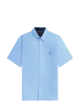 Tommy Hilfiger - Linen Blend Solid Ss Rf Sht - L&uuml;hikeste varrukatega s&auml;rgid - XXL