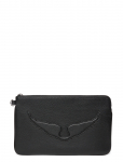 Zadig & Voltaire - Angel Pouch Grained Leather - Peo- ja teatrikotid - ONE SIZE