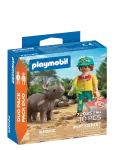 PLAYMOBIL - Duopack: Ranger Med N&aelig;sehorn - Playmobil Animals & Friends - ONE SIZE
