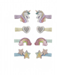 Mimi & Lula - 8 Hair Clips - Mini Dreamy My Little Unicorn - Juukseklambrid - ONE SIZE