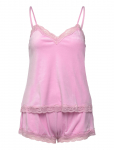 Hunkem&ouml;ller - Pj Cami Velours Scallop Lace - Pidžaamad (komplektid) - M