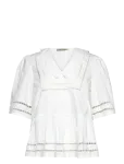 Stella Nova - Top With Scallop Edge Collar - L&uuml;hikeste varrukatega - 38
