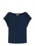 Tommy Hilfiger - Gold Btn Cap-Slv Boat-Nk Tee - L&uuml;hikeste varrukatega - S