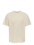 ONLY & SONS - Onswhite Lotus Life Rlx Ss Lic Tee - L&uuml;hikeste varrukatega - S